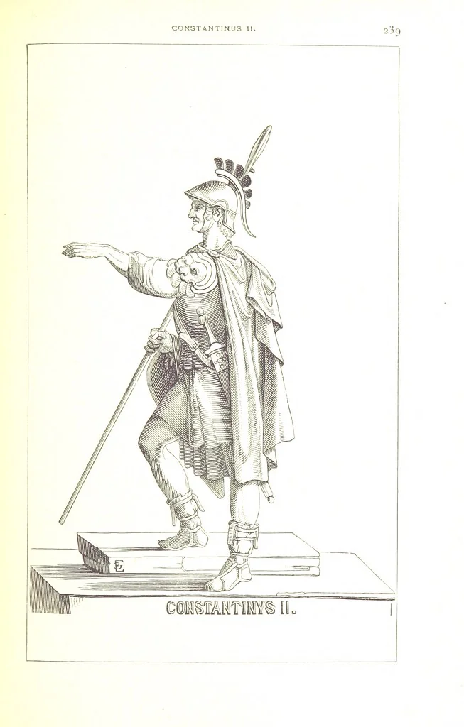 An illustration from Illustrirte Geschichte der Römischen Kaiser, von J. Caesar bis auf die Neuzeit ... Zeichnungen von E. Grünnes, etc, 1871, leaf 255