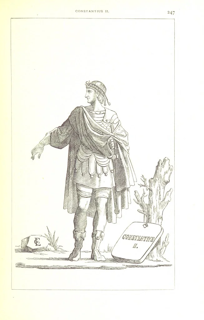 An illustration from Illustrirte Geschichte der Römischen Kaiser, von J. Caesar bis auf die Neuzeit ... Zeichnungen von E. Grünnes, etc, 1871, leaf 263