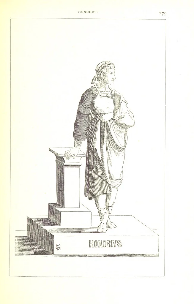 An illustration from Illustrirte Geschichte der Römischen Kaiser, von J. Caesar bis auf die Neuzeit ... Zeichnungen von E. Grünnes, etc, 1871, leaf 295