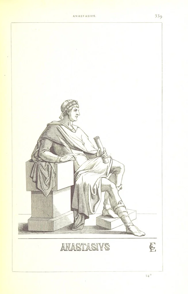 An illustration from Illustrirte Geschichte der Römischen Kaiser, von J. Caesar bis auf die Neuzeit ... Zeichnungen von E. Grünnes, etc, 1871, leaf 355