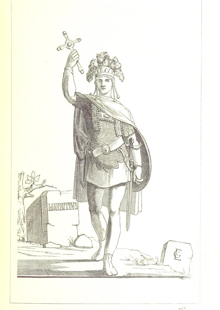 An illustration from Illustrirte Geschichte der Römischen Kaiser, von J. Caesar bis auf die Neuzeit ... Zeichnungen von E. Grünnes, etc, 1871, leaf 379