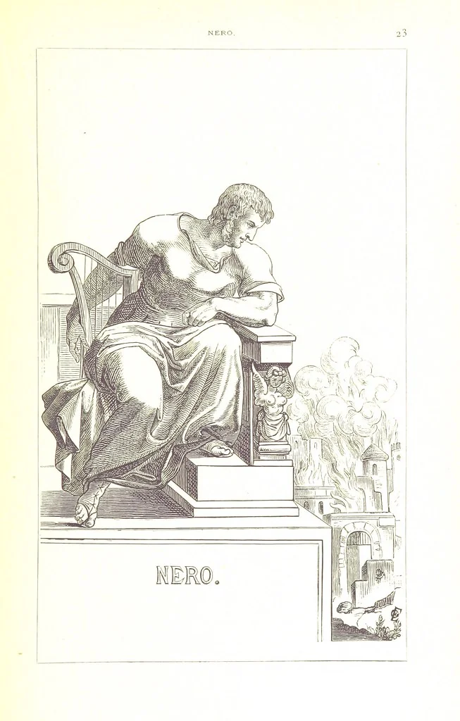 An illustration from Illustrirte Geschichte der Römischen Kaiser, von J. Caesar bis auf die Neuzeit ... Zeichnungen von E. Grünnes, etc, 1871, leaf 39