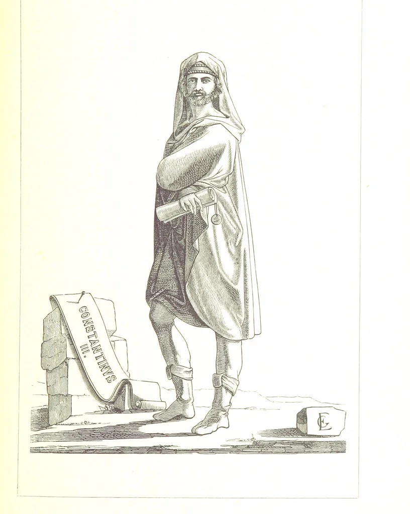 An illustration from Illustrirte Geschichte der Römischen Kaiser, von J. Caesar bis auf die Neuzeit ... Zeichnungen von E. Grünnes, etc, 1871, leaf 391