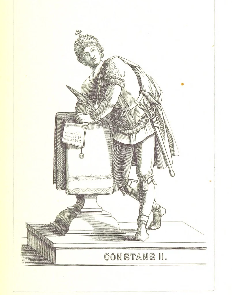 An illustration from Illustrirte Geschichte der Römischen Kaiser, von J. Caesar bis auf die Neuzeit ... Zeichnungen von E. Grünnes, etc, 1871, leaf 399