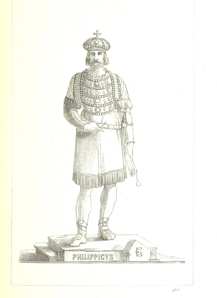 An illustration from Illustrirte Geschichte der Römischen Kaiser, von J. Caesar bis auf die Neuzeit ... Zeichnungen von E. Grünnes, etc, 1871, leaf 411