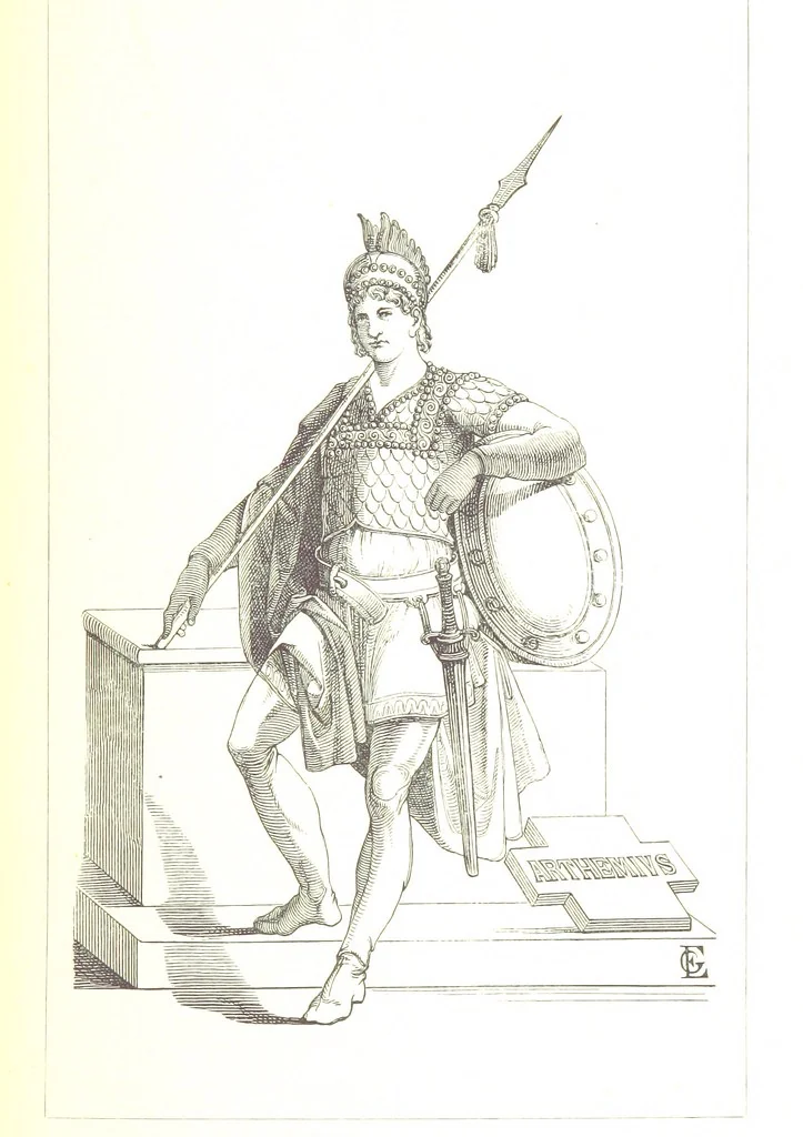 An illustration from Illustrirte Geschichte der Römischen Kaiser, von J. Caesar bis auf die Neuzeit ... Zeichnungen von E. Grünnes, etc, 1871, leaf 415