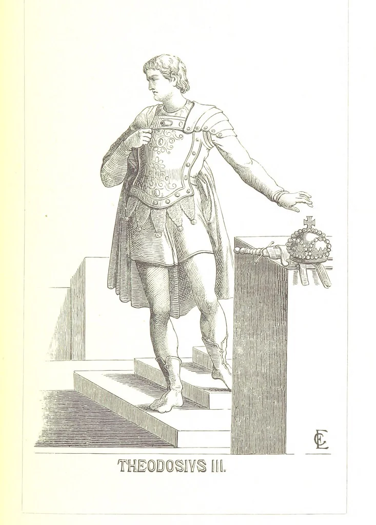 An illustration from Illustrirte Geschichte der Römischen Kaiser, von J. Caesar bis auf die Neuzeit ... Zeichnungen von E. Grünnes, etc, 1871, leaf 419