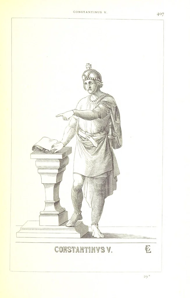 An illustration from Illustrirte Geschichte der Römischen Kaiser, von J. Caesar bis auf die Neuzeit ... Zeichnungen von E. Grünnes, etc, 1871, leaf 427