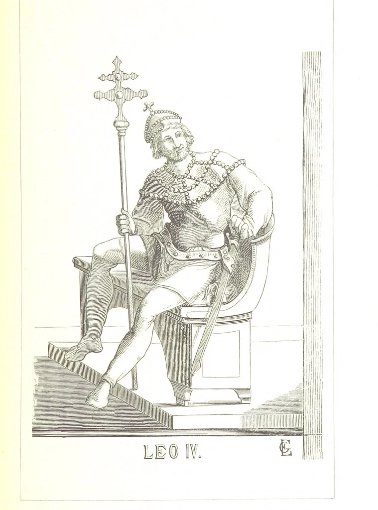 An illustration from Illustrirte Geschichte der Römischen Kaiser, von J. Caesar bis auf die Neuzeit ... Zeichnungen von E. Grünnes, etc, 1871, leaf 431