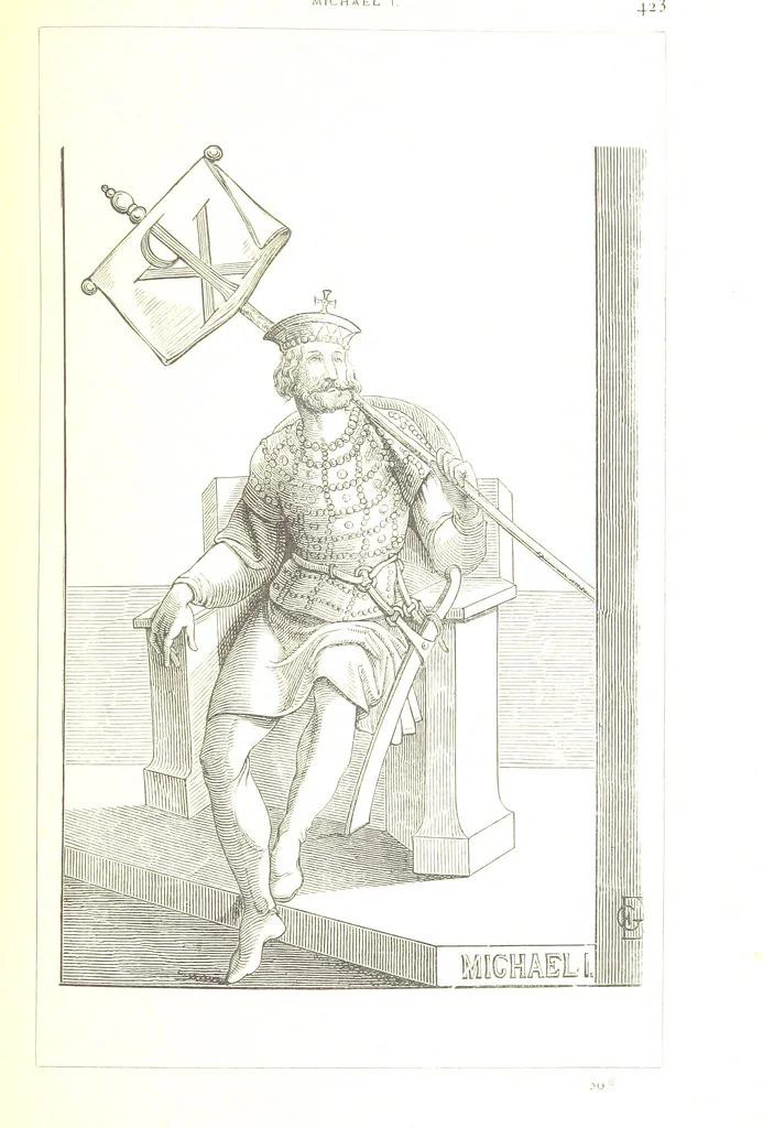 An illustration from Illustrirte Geschichte der Römischen Kaiser, von J. Caesar bis auf die Neuzeit ... Zeichnungen von E. Grünnes, etc, 1871, leaf 443