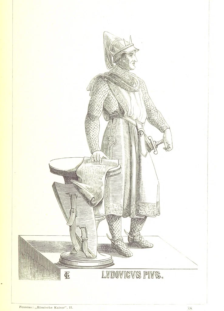 An illustration from Illustrirte Geschichte der Römischen Kaiser, von J. Caesar bis auf die Neuzeit ... Zeichnungen von E. Grünnes, etc, 1871, leaf 569