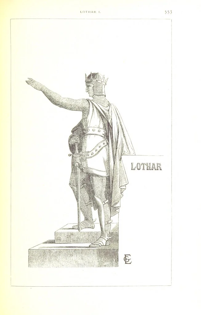 An illustration from Illustrirte Geschichte der Römischen Kaiser, von J. Caesar bis auf die Neuzeit ... Zeichnungen von E. Grünnes, etc, 1871, leaf 573