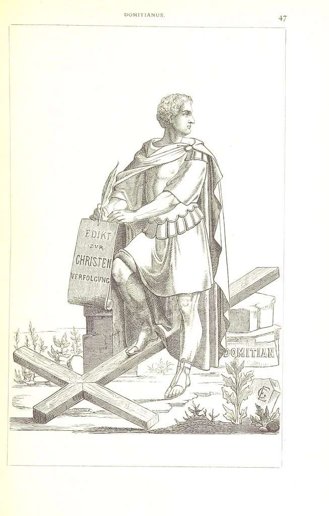 An illustration from Illustrirte Geschichte der Römischen Kaiser, von J. Caesar bis auf die Neuzeit ... Zeichnungen von E. Grünnes, etc, 1871, leaf 63