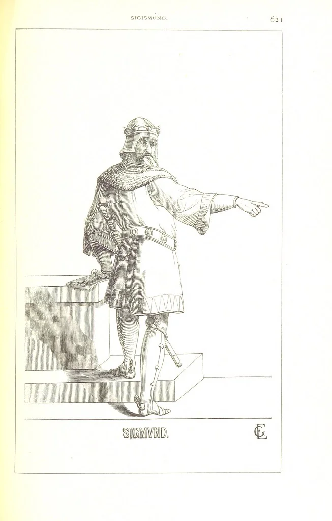 An illustration from Illustrirte Geschichte der Römischen Kaiser, von J. Caesar bis auf die Neuzeit ... Zeichnungen von E. Grünnes, etc, 1871, leaf 709