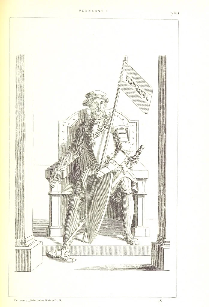 An illustration from Illustrirte Geschichte der Römischen Kaiser, von J. Caesar bis auf die Neuzeit ... Zeichnungen von E. Grünnes, etc, 1871, leaf 729