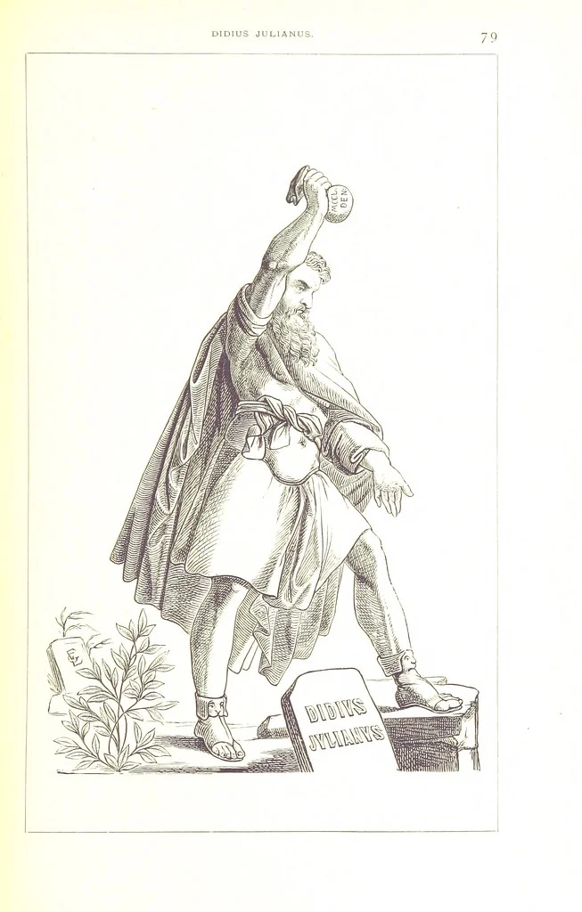An illustration from Illustrirte Geschichte der Römischen Kaiser, von J. Caesar bis auf die Neuzeit ... Zeichnungen von E. Grünnes, etc, 1871, leaf 95