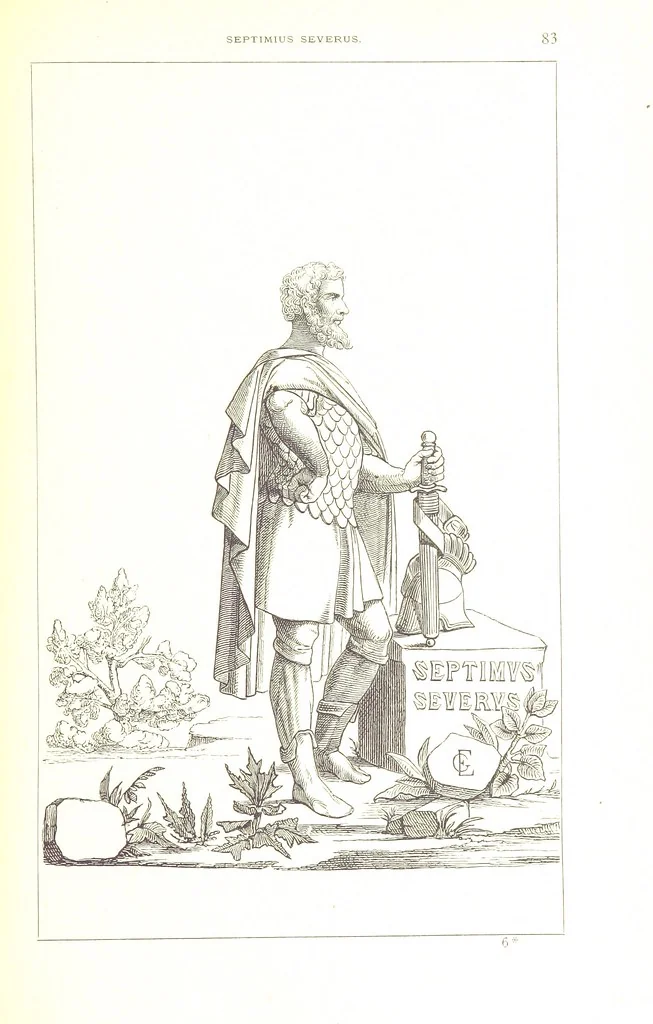 An illustration from Illustrirte Geschichte der Römischen Kaiser, von J. Caesar bis auf die Neuzeit ... Zeichnungen von E. Grünnes, etc, 1871, leaf 99