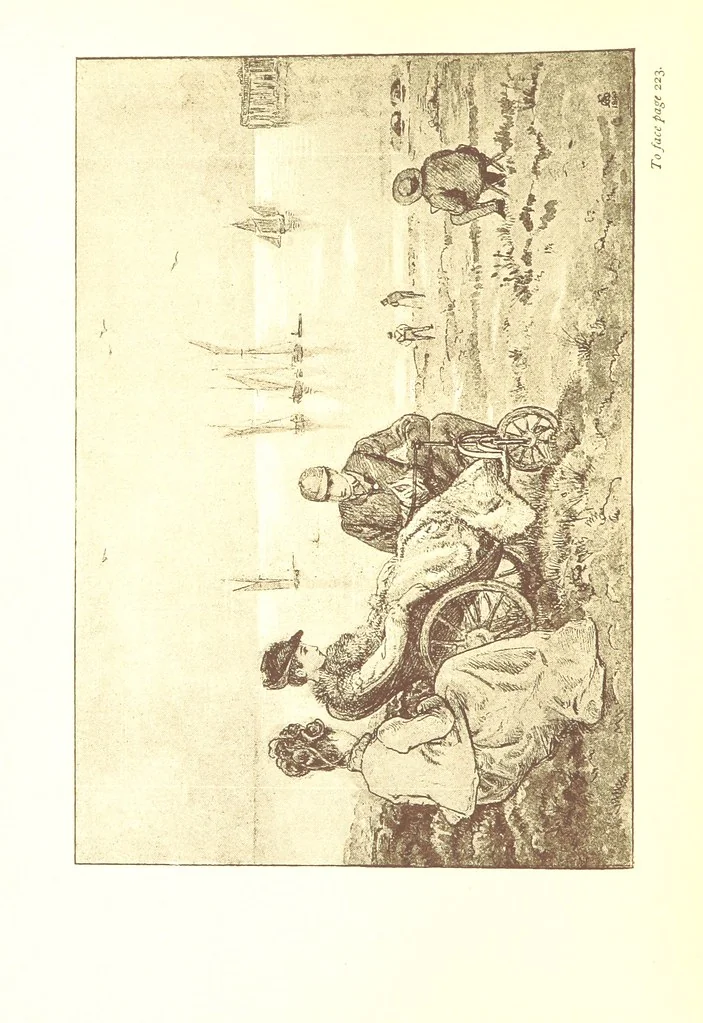 An illustration from A Maiden Fair to See. ... Illustrated by G. A. Storey, 1891, leaf 260