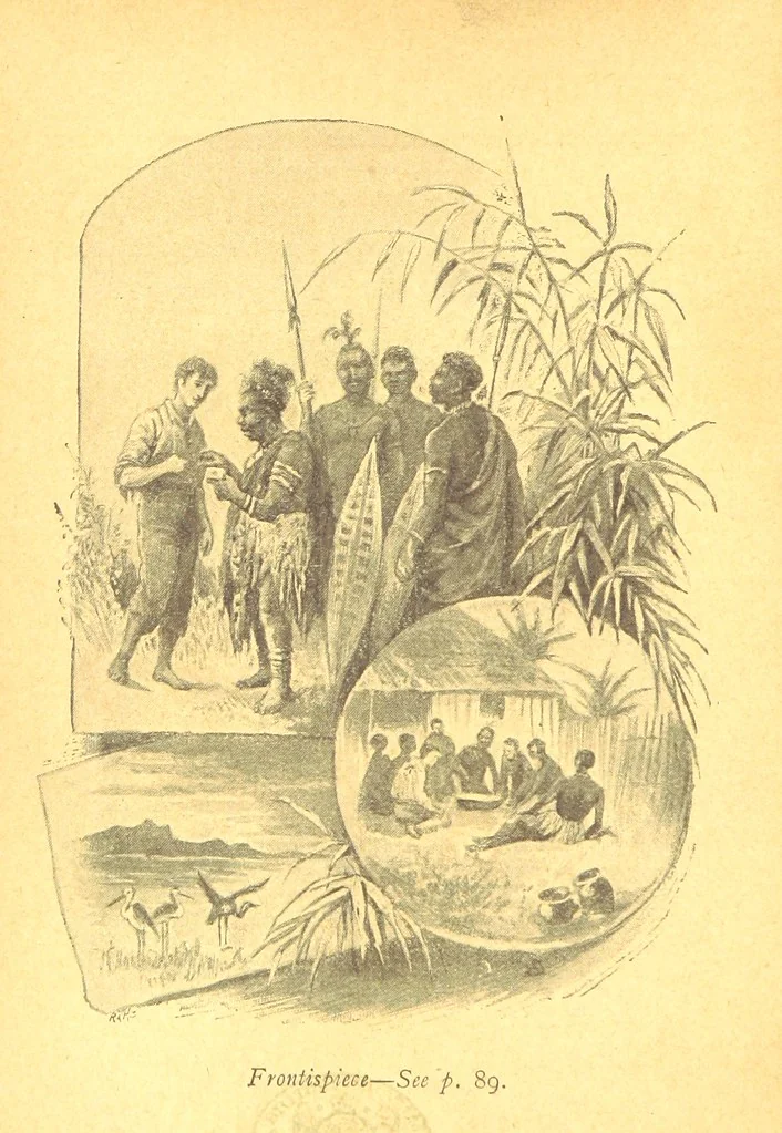 An illustration from Richard Galbraith, mariner: or, life among the Kaffirs, 1895, leaf 6