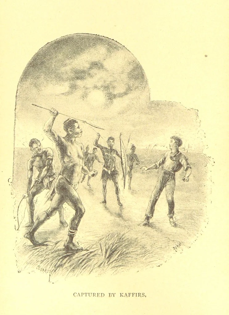 An illustration from Richard Galbraith, mariner: or, life among the Kaffirs, 1895, leaf 76