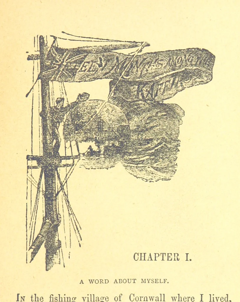 An illustration from Richard Galbraith, mariner: or, life among the Kaffirs, 1895, leaf 9