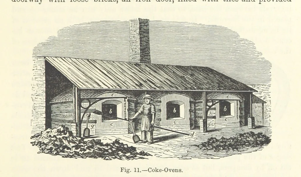 An illustration from Elements of Metallurgy. A practical treatise on the art of extracting metals from their ores ... Illustrated, etc, 1891, leaf 111