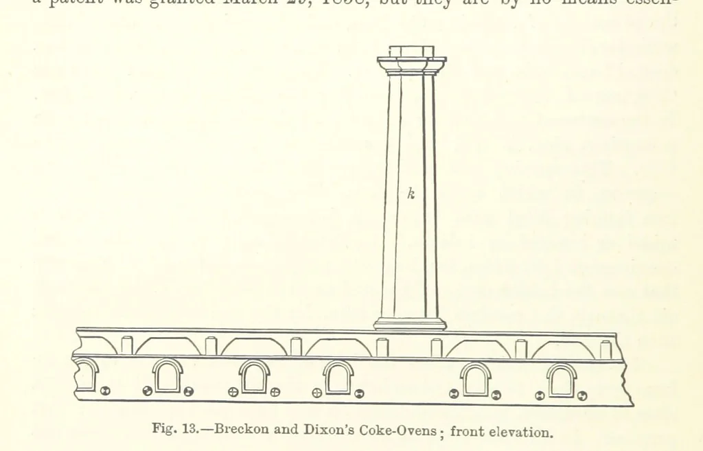 An illustration from Elements of Metallurgy. A practical treatise on the art of extracting metals from their ores ... Illustrated, etc, 1891, leaf 114