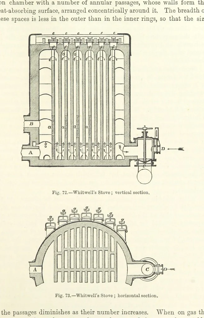 An illustration from Elements of Metallurgy. A practical treatise on the art of extracting metals from their ores ... Illustrated, etc, 1891, leaf 279