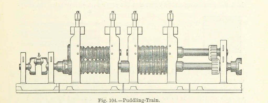 An illustration from Elements of Metallurgy. A practical treatise on the art of extracting metals from their ores ... Illustrated, etc, 1891, leaf 359
