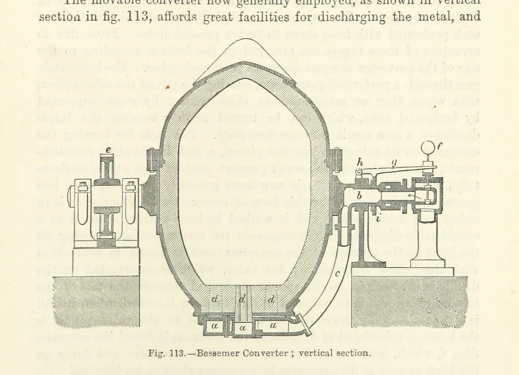 An illustration from Elements of Metallurgy. A practical treatise on the art of extracting metals from their ores ... Illustrated, etc, 1891, leaf 389