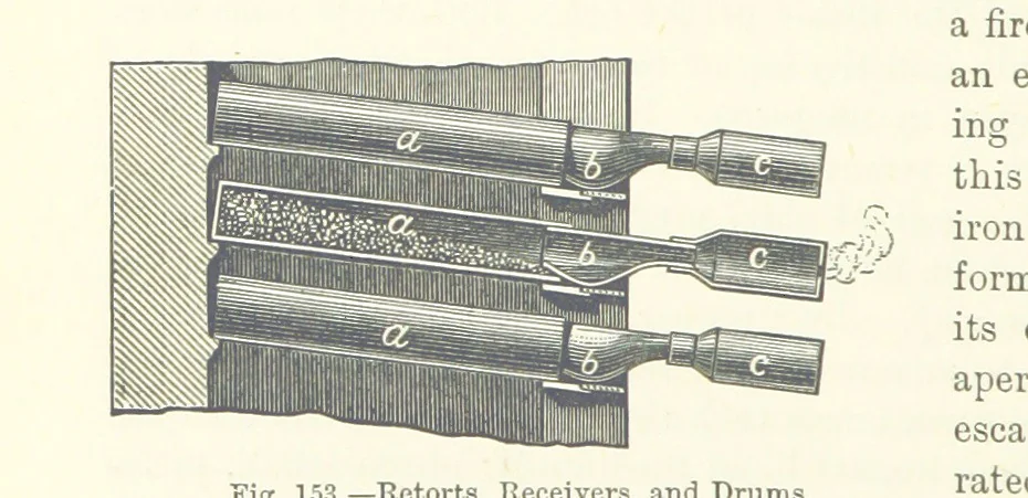 An illustration from Elements of Metallurgy. A practical treatise on the art of extracting metals from their ores ... Illustrated, etc, 1891, leaf 588