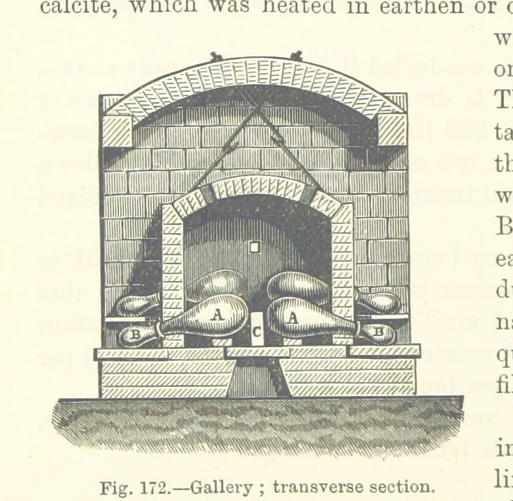 An illustration from Elements of Metallurgy. A practical treatise on the art of extracting metals from their ores ... Illustrated, etc, 1891, leaf 640