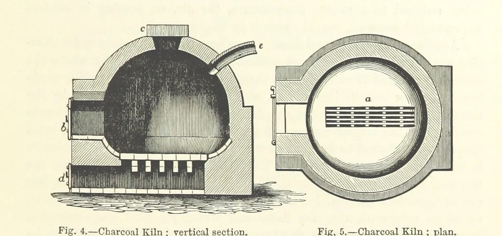 An illustration from Elements of Metallurgy. A practical treatise on the art of extracting metals from their ores ... Illustrated, etc, 1891, leaf 97