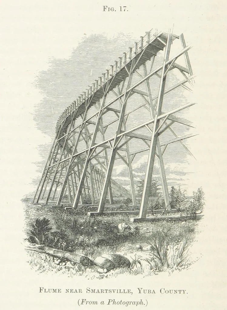 An illustration from The Mining and Metallurgy of Gold and Silver, 1867, leaf 182