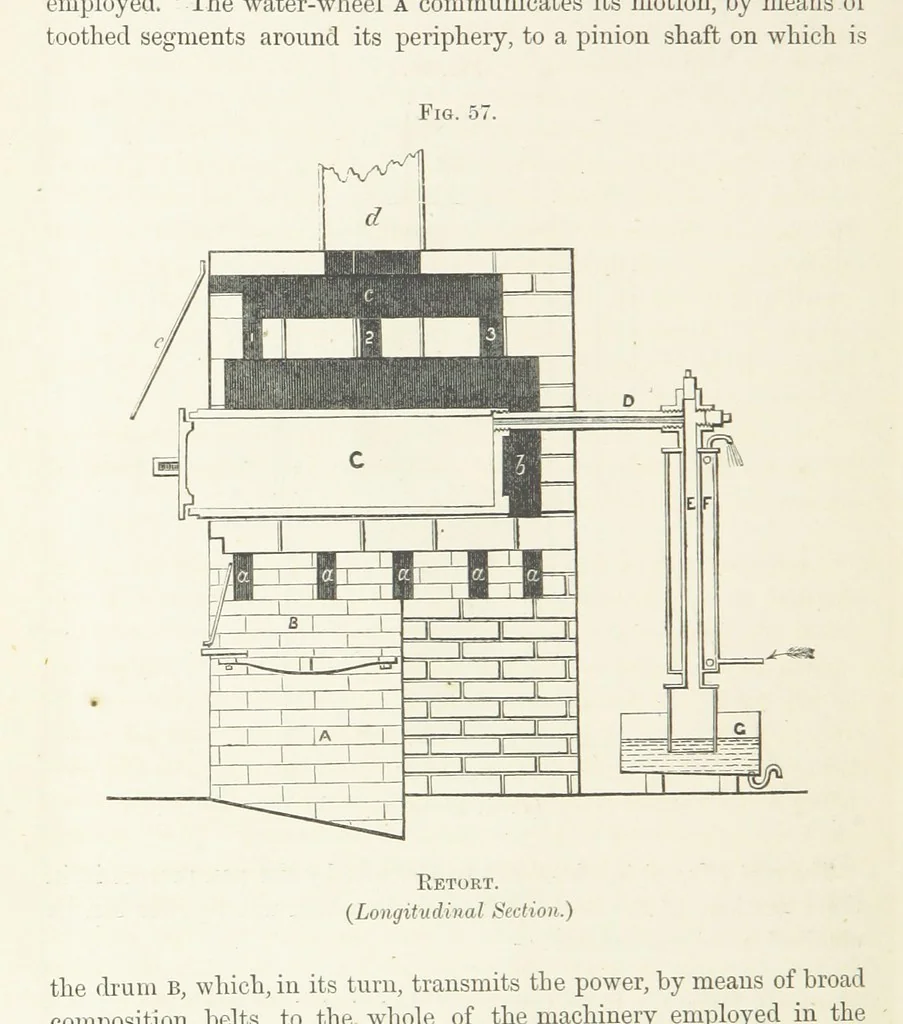 An illustration from The Mining and Metallurgy of Gold and Silver, 1867, leaf 444