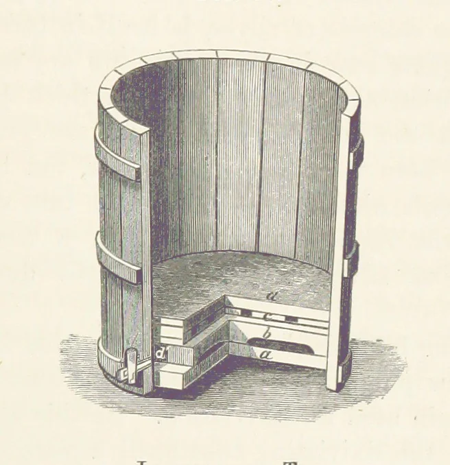 An illustration from The Mining and Metallurgy of Gold and Silver, 1867, leaf 449