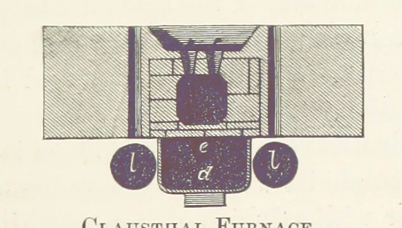 An illustration from The Mining and Metallurgy of Gold and Silver, 1867, leaf 477