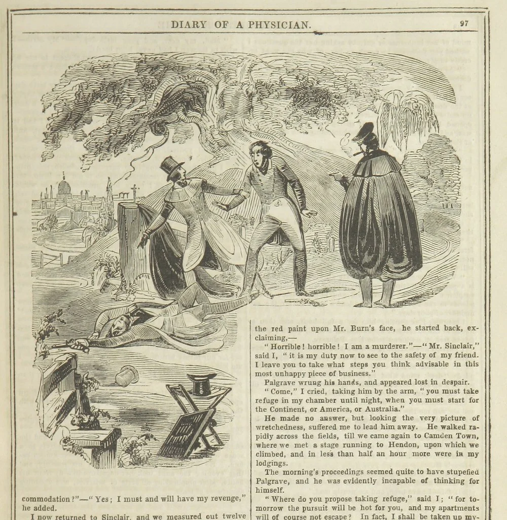 An illustration from Manuscripts from the Diary of a Physician, 1844, leaf 103