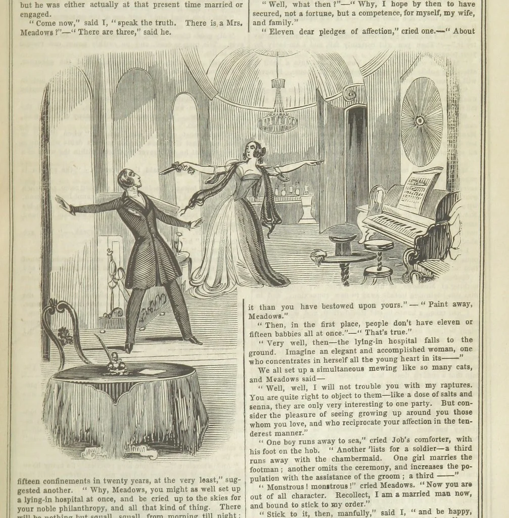 An illustration from Manuscripts from the Diary of a Physician, 1844, leaf 119