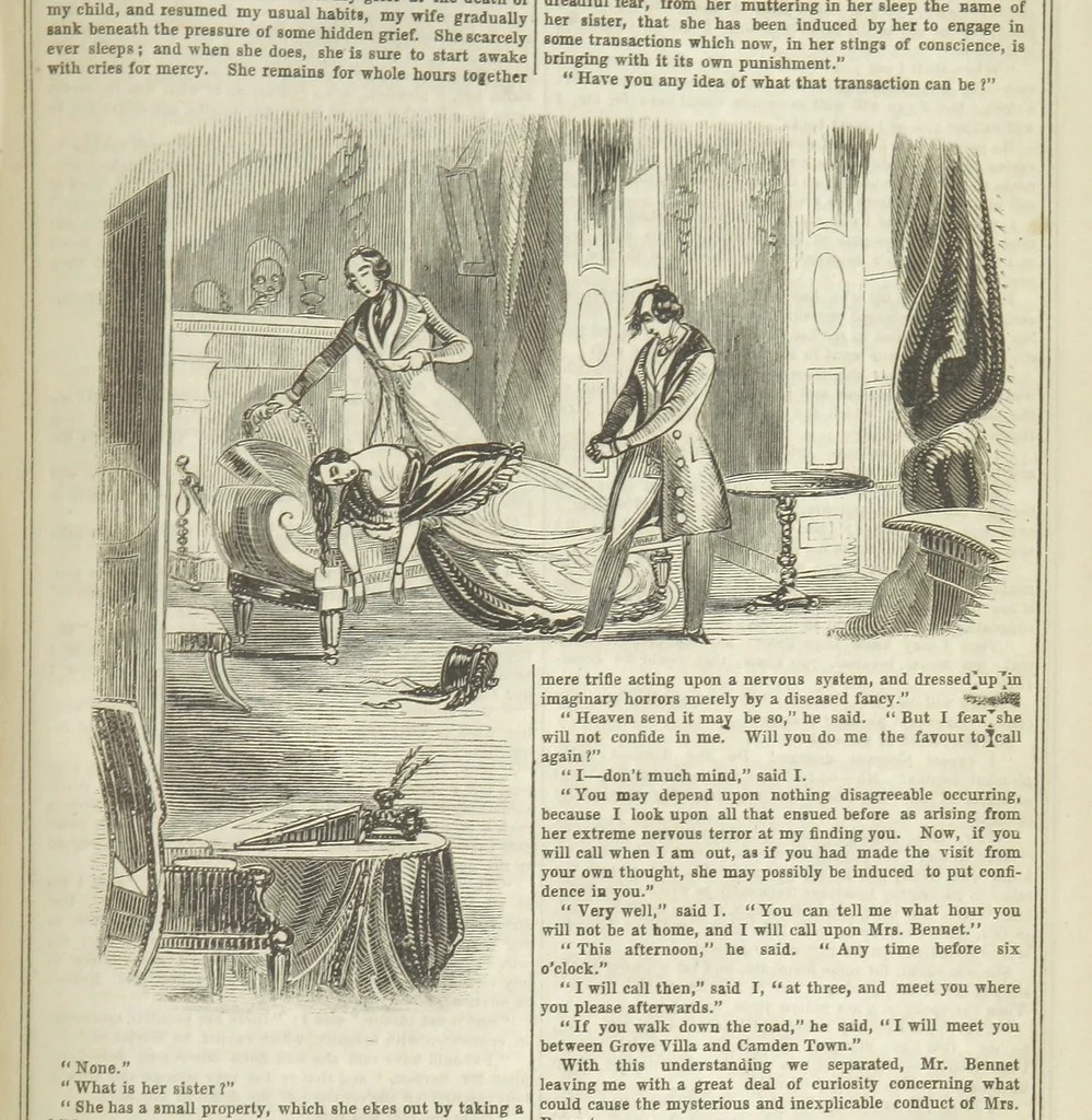 An illustration from Manuscripts from the Diary of a Physician, 1844, leaf 127