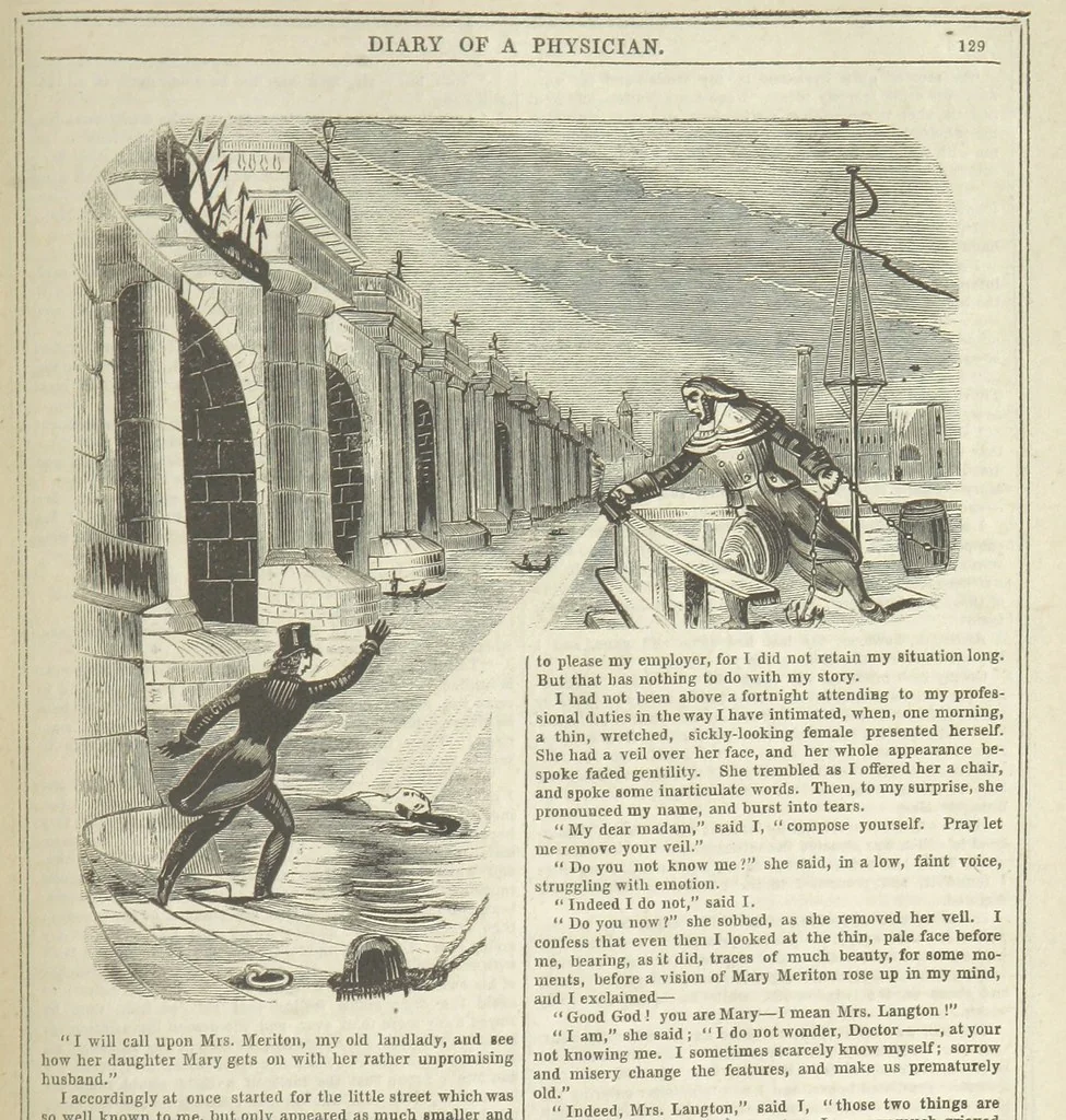 An illustration from Manuscripts from the Diary of a Physician, 1844, leaf 135