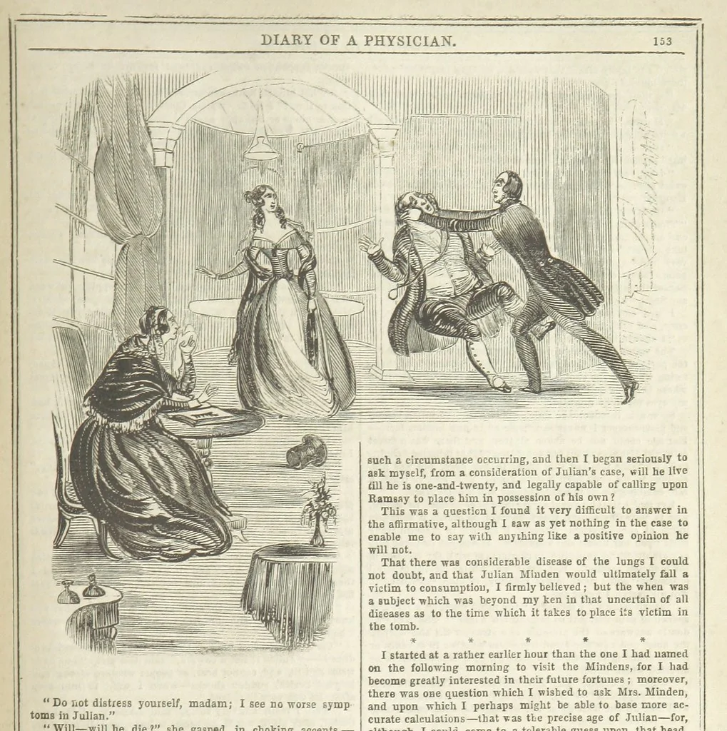 An illustration from Manuscripts from the Diary of a Physician, 1844, leaf 159