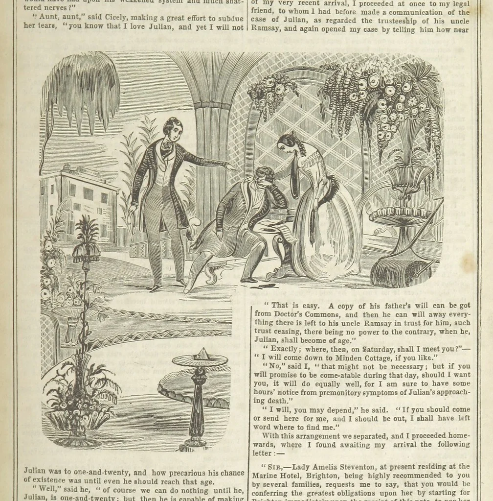 An illustration from Manuscripts from the Diary of a Physician, 1844, leaf 167