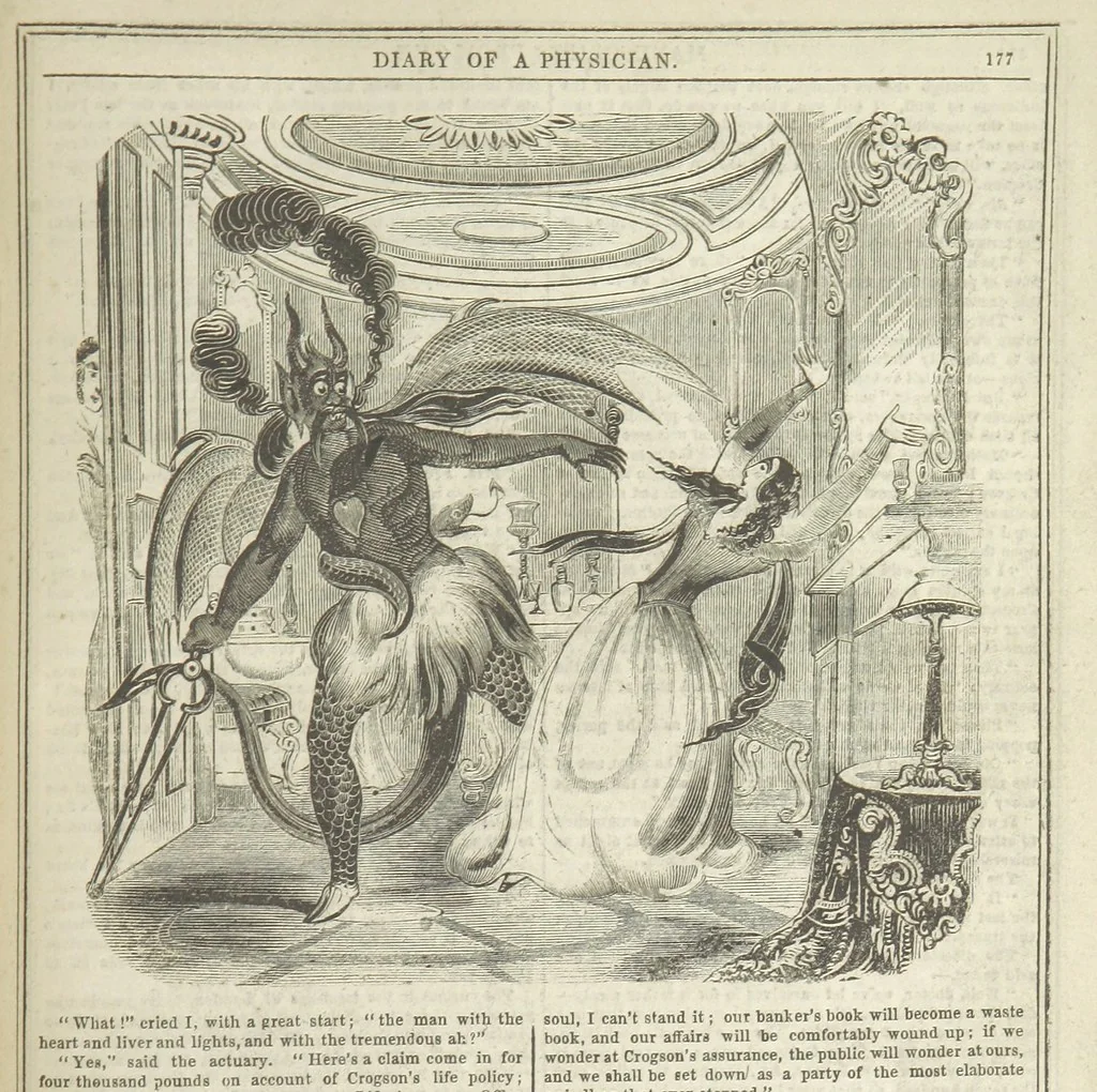 An illustration from Manuscripts from the Diary of a Physician, 1844, leaf 183
