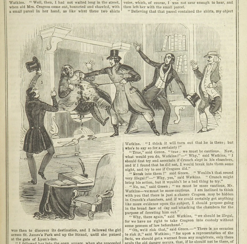 An illustration from Manuscripts from the Diary of a Physician, 1844, leaf 191