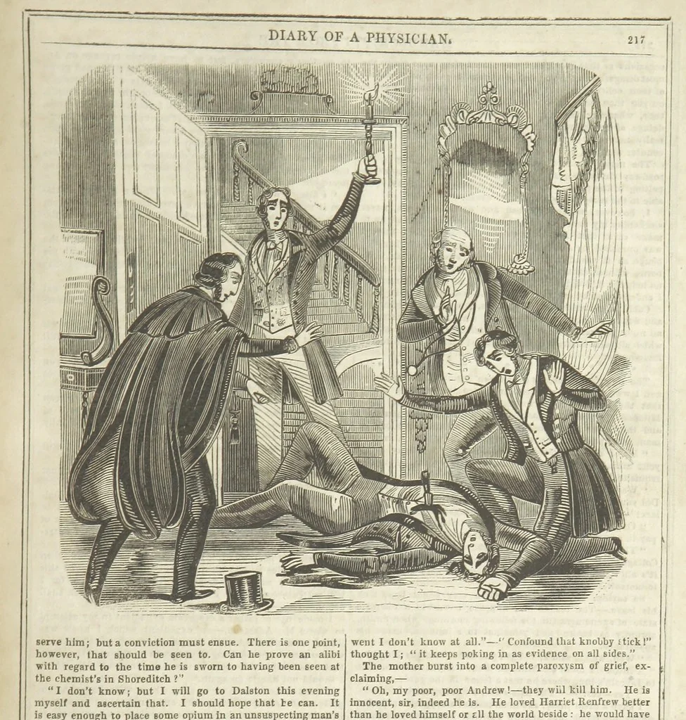 An illustration from Manuscripts from the Diary of a Physician, 1844, leaf 223