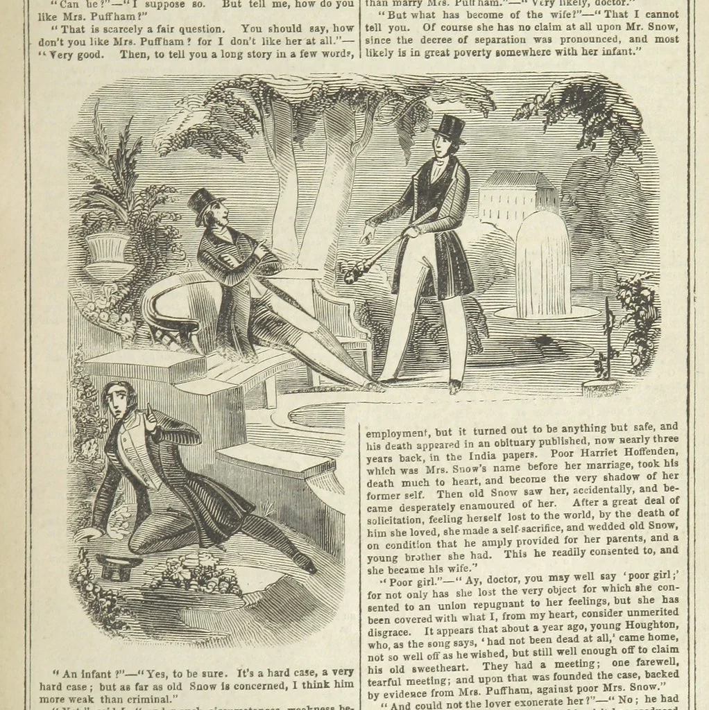 An illustration from Manuscripts from the Diary of a Physician, 1844, leaf 231