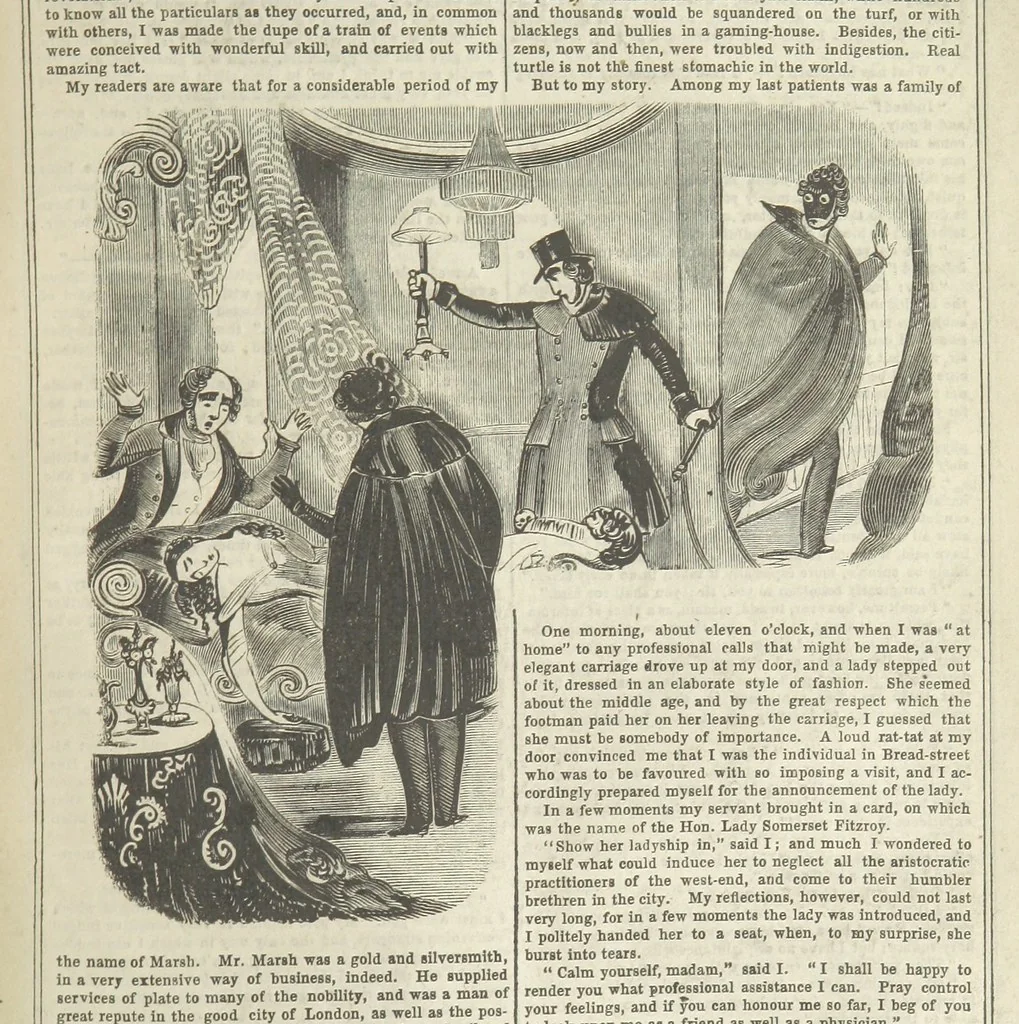 An illustration from Manuscripts from the Diary of a Physician, 1844, leaf 255