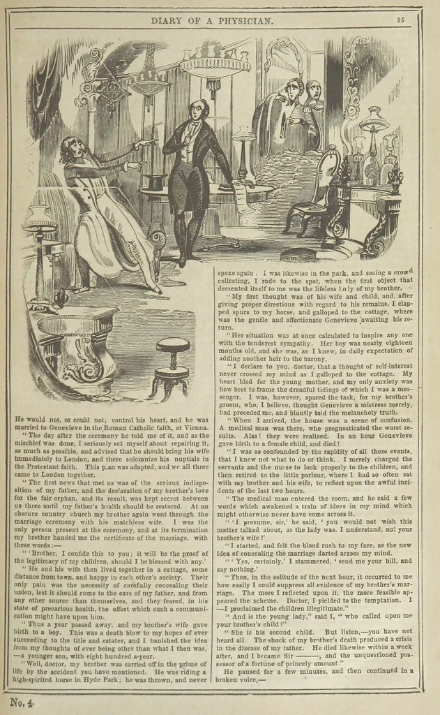 An illustration from Manuscripts from the Diary of a Physician, 1844, leaf 31