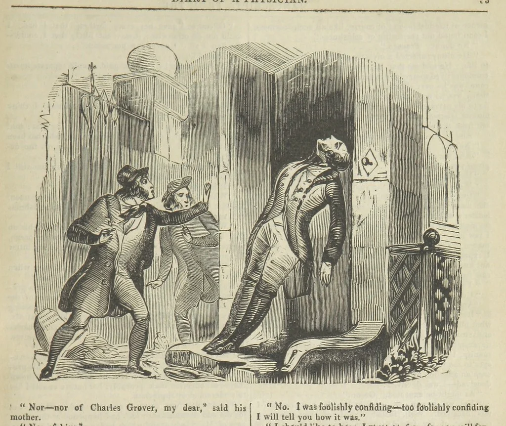 An illustration from Manuscripts from the Diary of a Physician, 1844, leaf 313